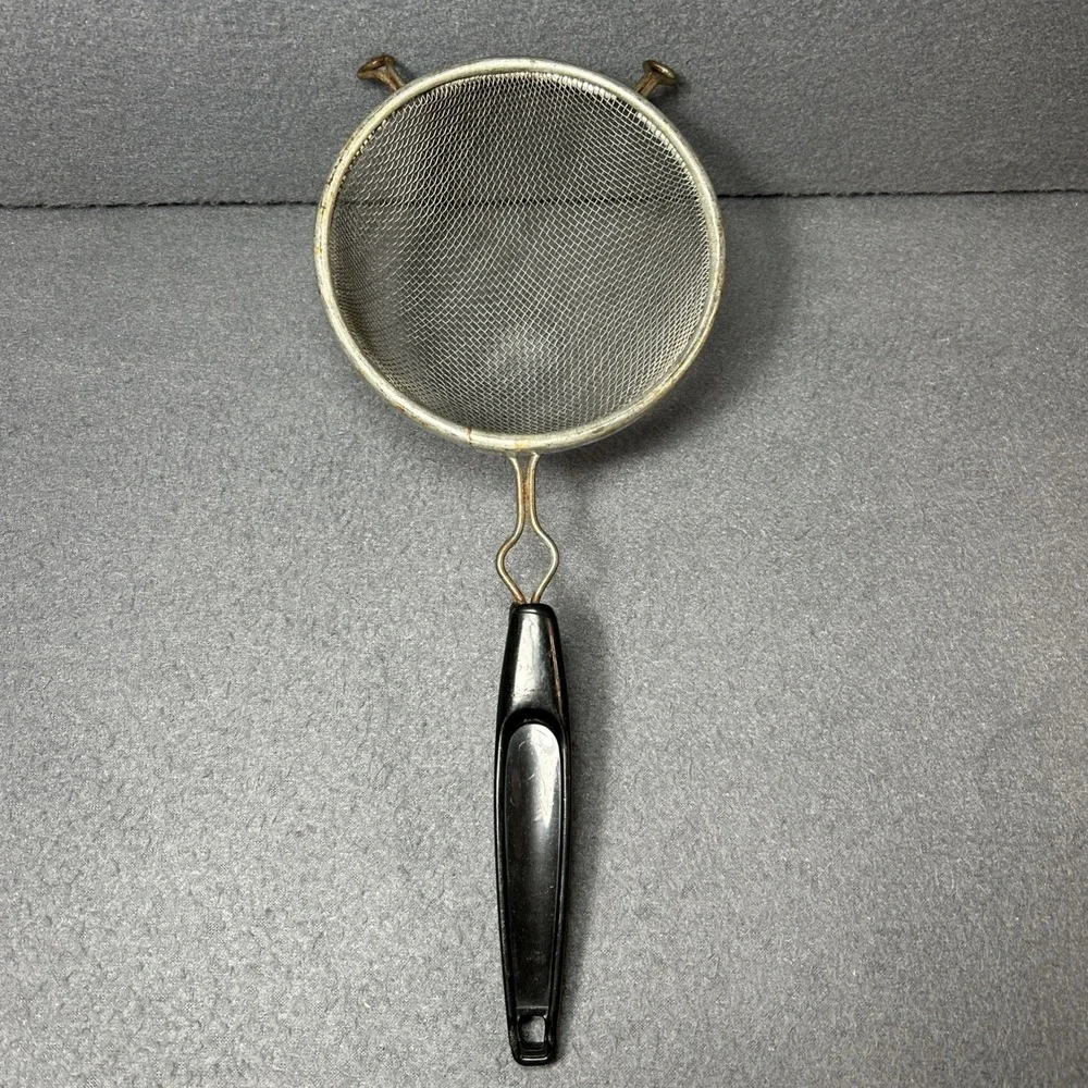 Vintage Wire‎ Mesh Strainer Sifter 12